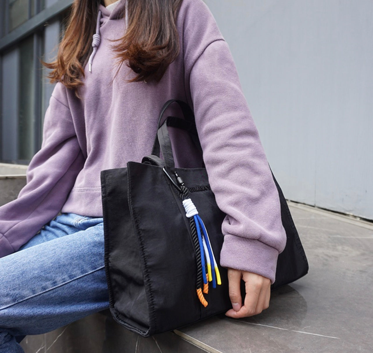 BOLSO SHOPPER CON LLAVERO
